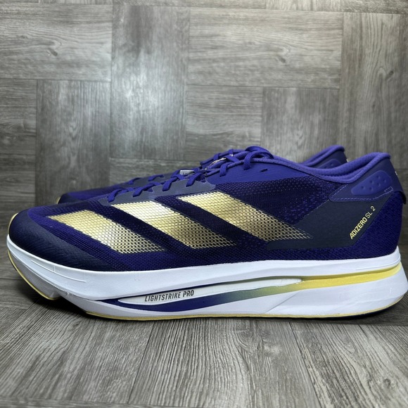 Adidas Adizero SL2 Running Shoes Mens 16 Washington Huskies Purple Gold NEW main image 8